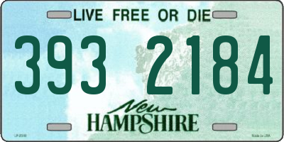 NH license plate 3932184