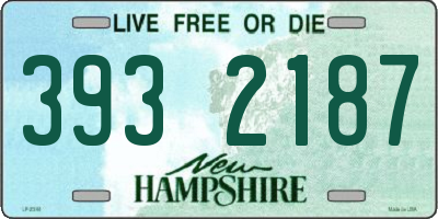 NH license plate 3932187
