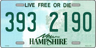 NH license plate 3932190
