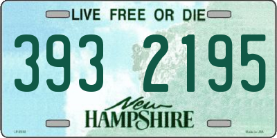 NH license plate 3932195
