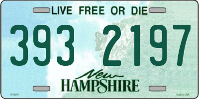 NH license plate 3932197