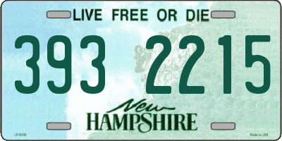 NH license plate 3932215