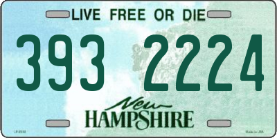 NH license plate 3932224