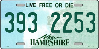 NH license plate 3932253