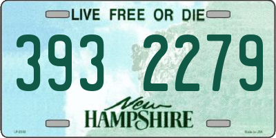 NH license plate 3932279