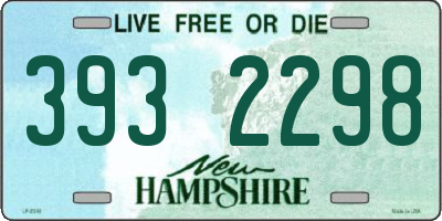 NH license plate 3932298