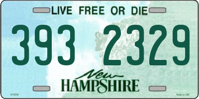 NH license plate 3932329