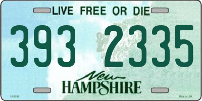 NH license plate 3932335