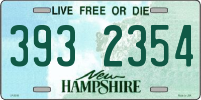NH license plate 3932354