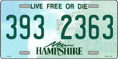 NH license plate 3932363