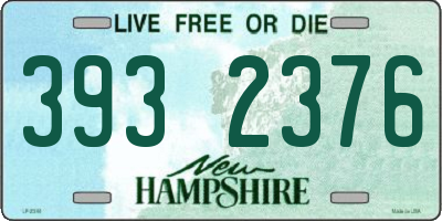 NH license plate 3932376