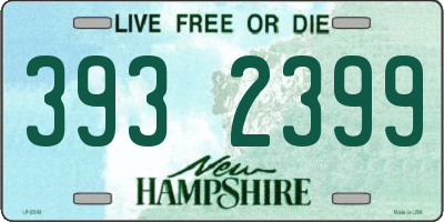NH license plate 3932399