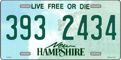 NH license plate 3932434