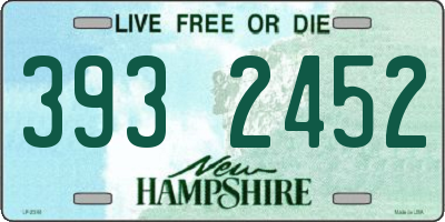 NH license plate 3932452