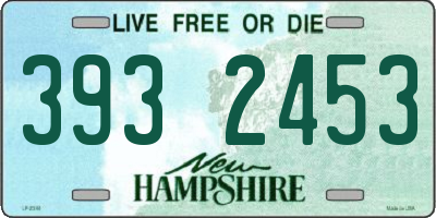 NH license plate 3932453