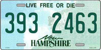 NH license plate 3932463