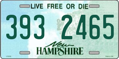 NH license plate 3932465