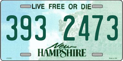 NH license plate 3932473