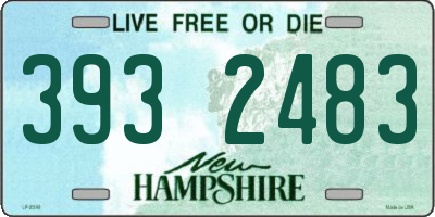 NH license plate 3932483