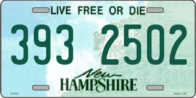 NH license plate 3932502