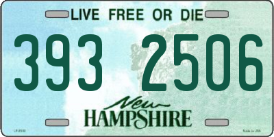 NH license plate 3932506