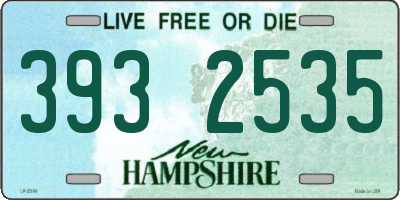 NH license plate 3932535