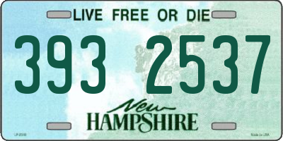NH license plate 3932537
