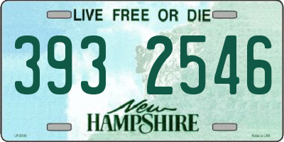 NH license plate 3932546