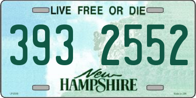 NH license plate 3932552