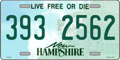 NH license plate 3932562