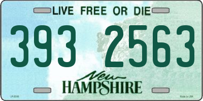 NH license plate 3932563