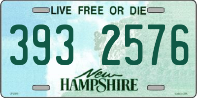 NH license plate 3932576