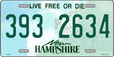 NH license plate 3932634