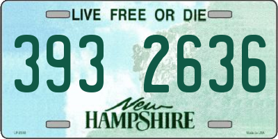 NH license plate 3932636