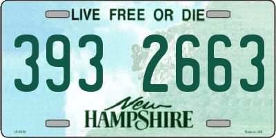 NH license plate 3932663