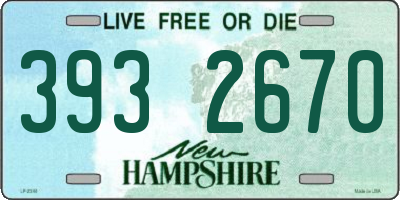 NH license plate 3932670