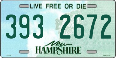 NH license plate 3932672