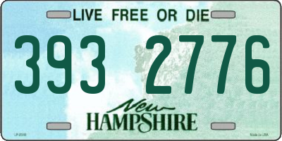 NH license plate 3932776