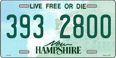 NH license plate 3932800