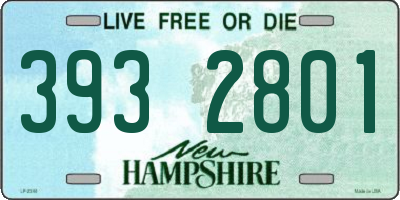 NH license plate 3932801