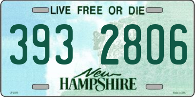 NH license plate 3932806