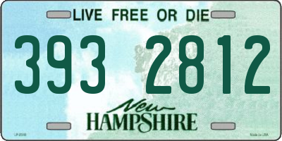 NH license plate 3932812