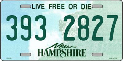 NH license plate 3932827
