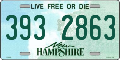 NH license plate 3932863