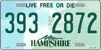 NH license plate 3932872