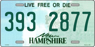 NH license plate 3932877