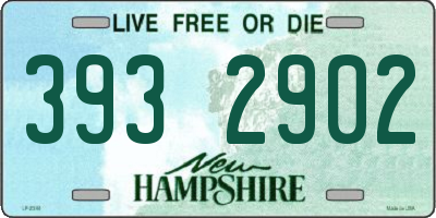 NH license plate 3932902