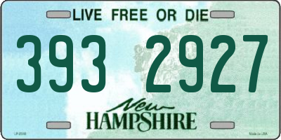 NH license plate 3932927