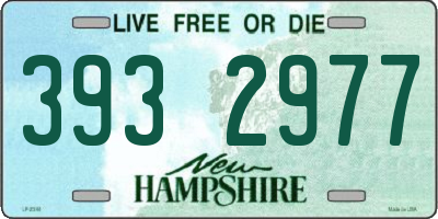 NH license plate 3932977
