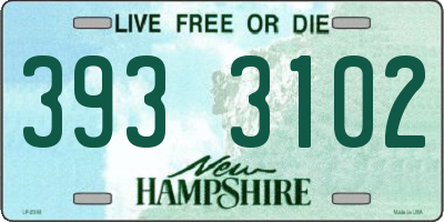 NH license plate 3933102